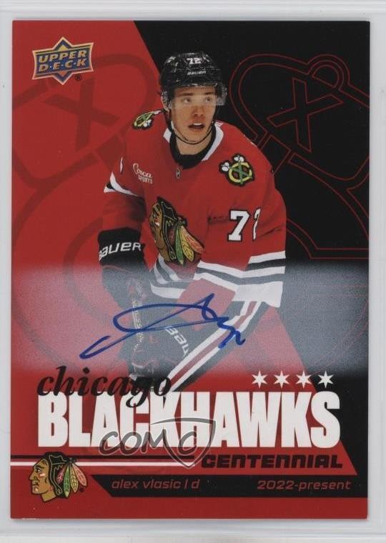 Alex Vlasic #58 2025-26 Upper Deck Chicago Blackhawks Centennial Hockey Box