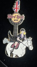 Hard Rock Cafe Pin Cologne, Girls Of The Games, Guitar Olympics Horse Back Rider