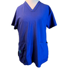 Carhartt Force Scrub Top size M, Women's Royal Blue V-neck.