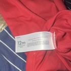 Carter's Baby Bodysuit Set 12M 2pc Red Blue Striped 100% Cotton — photo 5