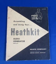 Heathkit Audio Generator Manual  Model AG-9  Vintage