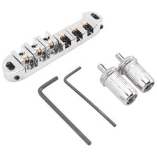 Chrome Metal Plated Roller Tune-O- Bridge for  Electric Guitar9607