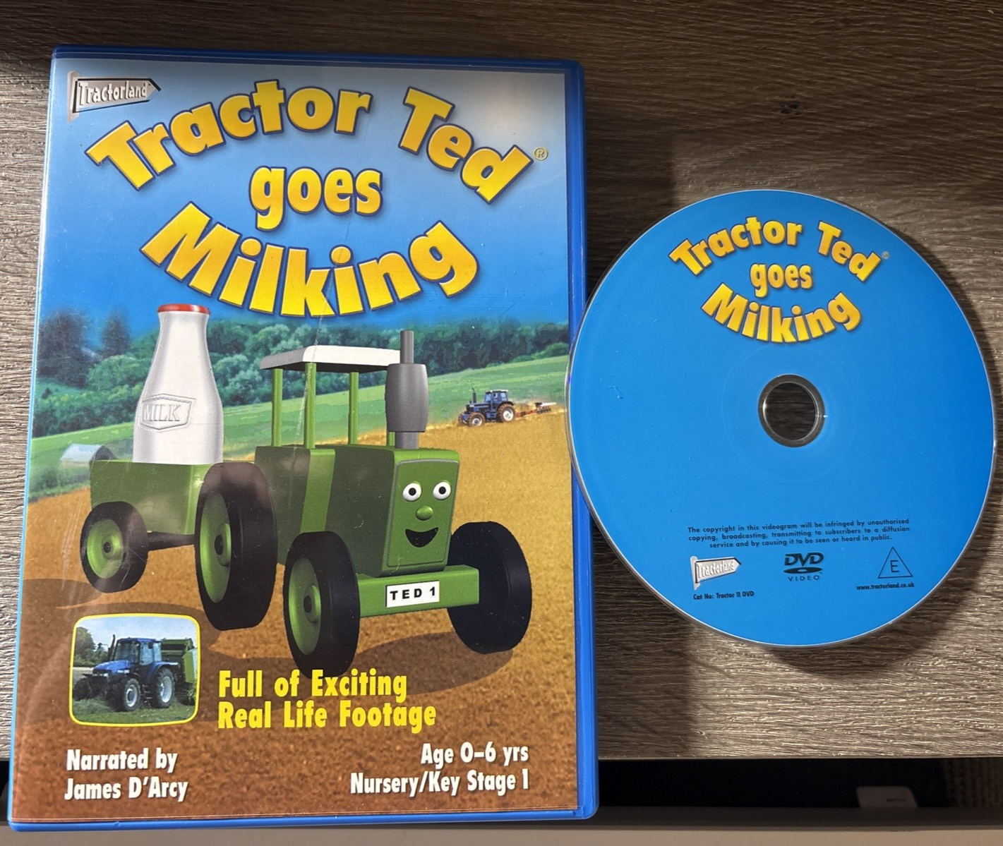 TRACTOR TED - Tractor Ted Goes Milking : Children's DVD - Pre-School VGC