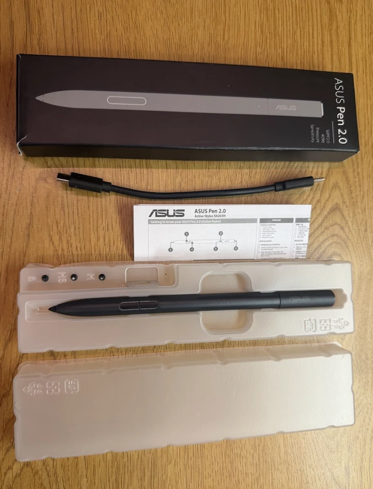 Lápiz óptico ASUS 2.0 MPP 2.0 CAJA ABIERTA con sensibilidad a la presión 4096 Foto 2 de 3