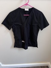 Urbane Scrubs Crossover Scrub Top Style  9534 Black XS