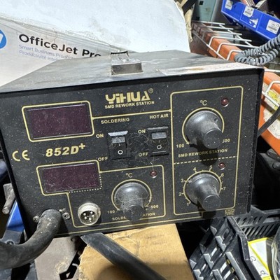 YIHUA 852D+ SMD Rework Station Hot Air & Soldering Iron New Open Box