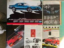 Lot Of 2 1982 Chevrolet Camaro Z-28car Of Year Original 5 Speed Print Ad