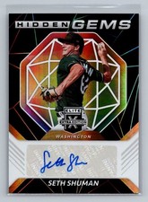 SETH SHUMAN 2021 PANINI ELITE EXTRA EDITION HIDDEN GEMS AUTO CARD #HG-SH