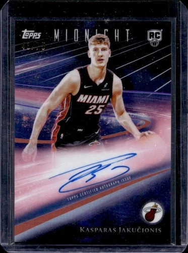 2025-26 Topps Midnight Kasparas Jakucionis Rookie Horizon Dusk Auto #/75