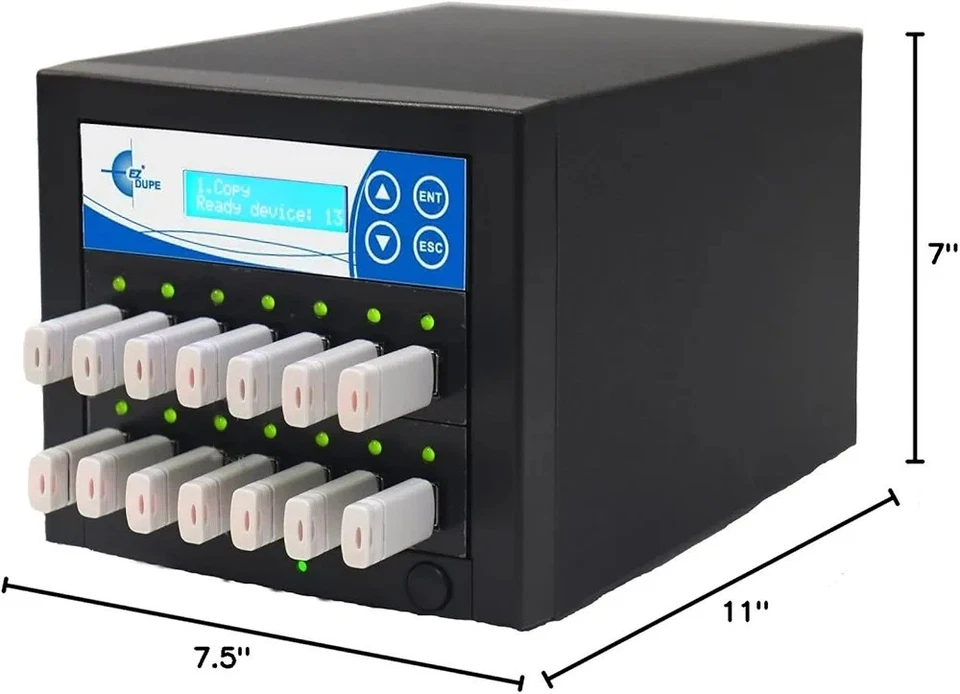 EZ Dupe 1 to 13 USB Duplicator & DOD Data Wiper - Multiple Standard - Image 3 of 3