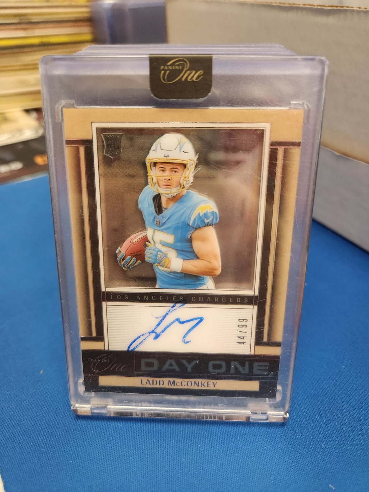 2024 Panini One Football #135 Ladd McConkey Day One Autograph #/99