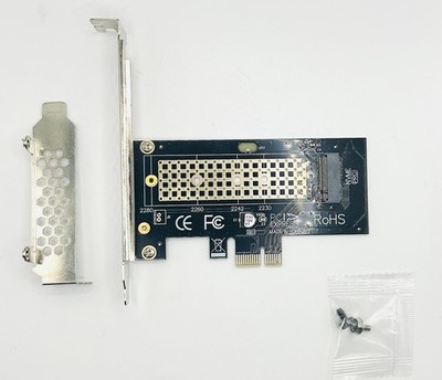 NVME PCIe Adapter M Key M.2 NVME SSD to PCI-e ( PCIe X1 Bandwidth)