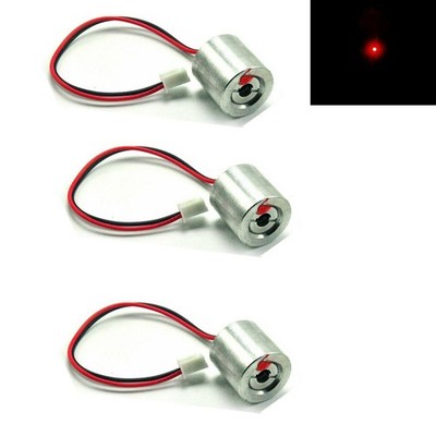 3pc 650nm 100mW Rotpunkt-Laserdiodenmodul 660nm Mini-Ausführung 2,5V