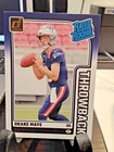 DRAKE MAYE 2024 DONRUSS RATED ROOKIE THROWBACK #49 ROOKIE CLASSY LOOKING CARD