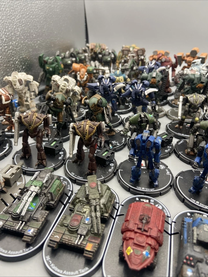 大量 批量 90 件 MechWarrior 2004 Wizkids Miniatures 公仔 黑骑士等 — 第 3/4 张图片