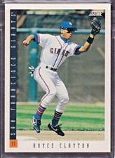 1993 SCORE ROYCE CLAYTON SAN FRANCISCO GIANT #157 BASEBALL CARD