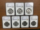 Lot 7 Graded 1963 D 50C Franklin Half Dollar 90% Silver MS 64 NGC