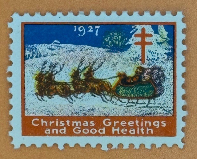 1927 USA  National Tuberculosis Association Christmas Seals  TB Cinderella MNHFG