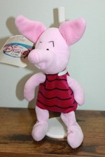 Disney Store Exclusive Winnie The Pooh Piglet 8" Bean Bag Plush Toy, Pre-Owned