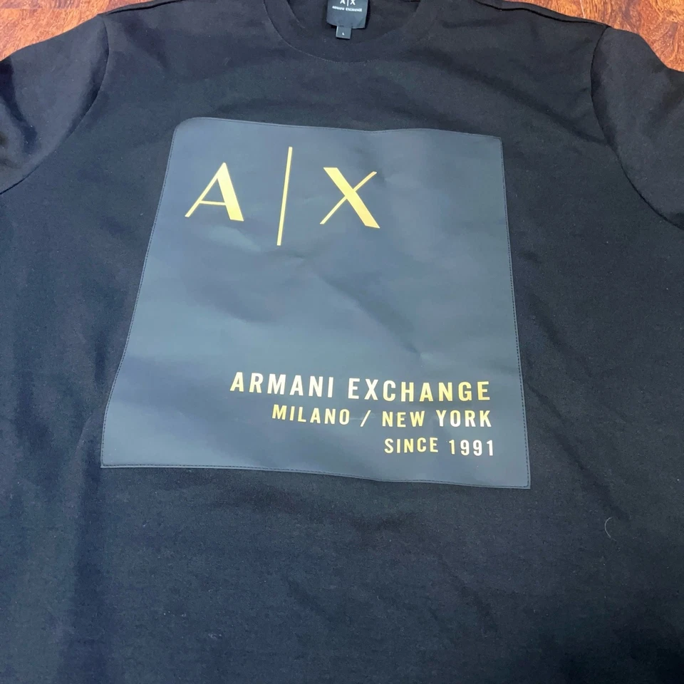ARMANI EXCHANGE Hombre Sudadera Milano / Nueva York 1991 Foto 3 de 4