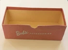 Vintage 1960s Barbie Doll Rose Pink Accessories Case Drawer Cardboard Mattel,