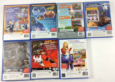 PS2ディズニーセット！ Lot Of 7 Playstation 2 PS2 VF Disney Wall E Volt Narnia Chicken
