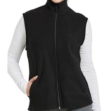DailyWear Womens Full-Zip Plush Polar Fleece Vest