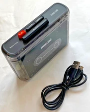 Maxell MXCP-P100BK Bluetooth Portable Cassette Player Rechargeable Black Audio