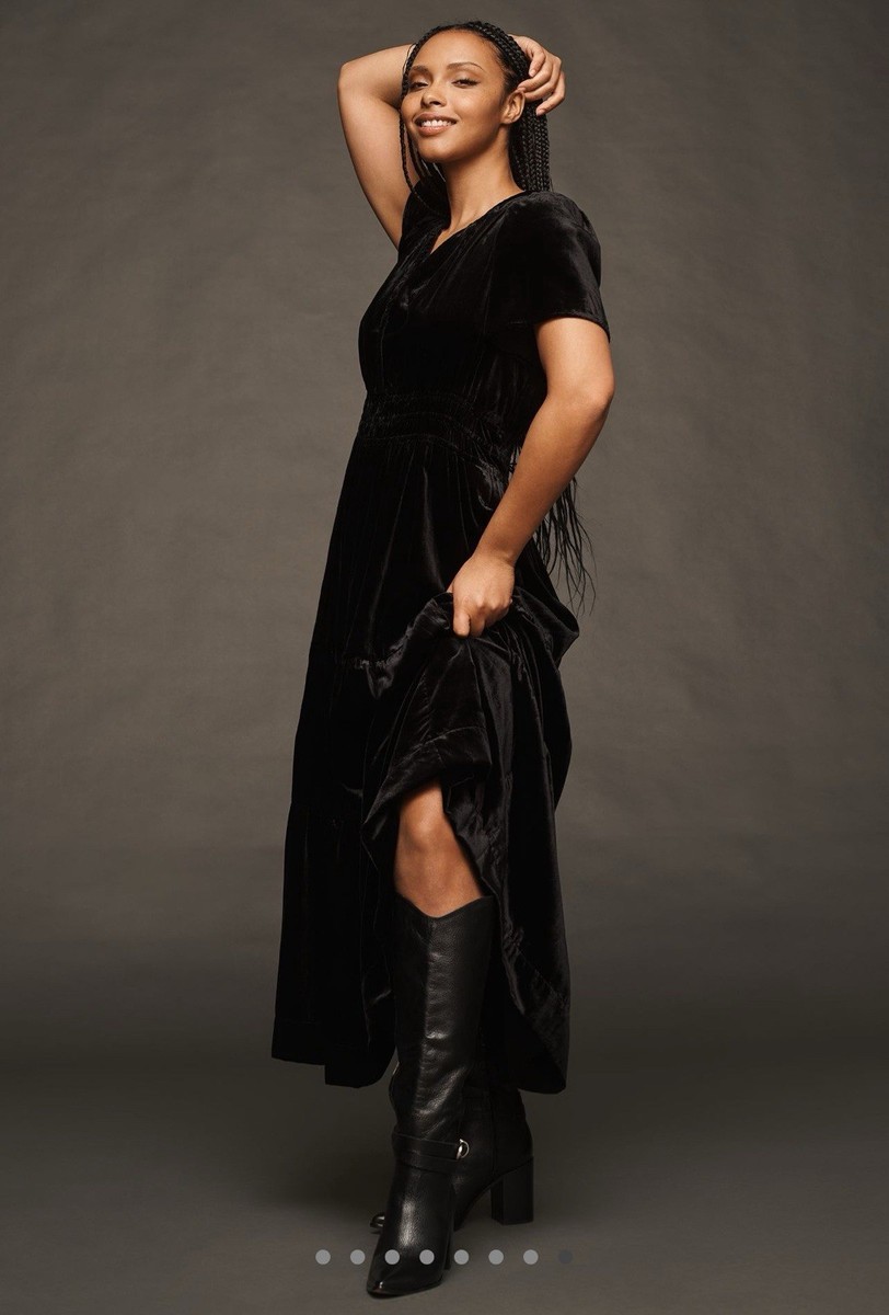 Anthropologie The Somerset Black Maxi Dress: Velvet Edition Size LARGE | eBay Anthropologie The Somerset Black Maxi Dress: Velvet Edition Size LARGE | eBay