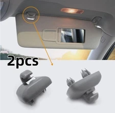 2Pcs 8U0857562A Sun Visor Clips Grey For Audi A4 A5 A7 Q3 Q5 B6 B7 B8 S4 S5 TT