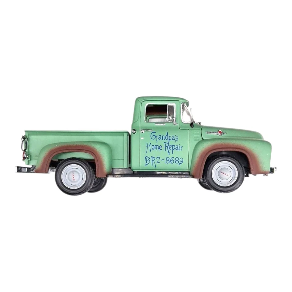 First Gear 1956 Ford F-100 Pickup Grandpa's Home Repair 1:25 Scale Diecast Truck - Image 3 of 4