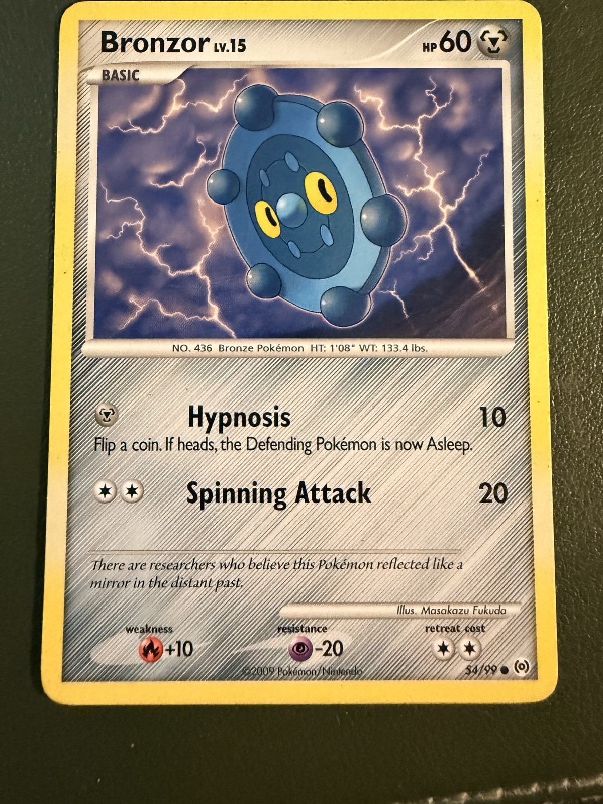 Pokemon TCG Bronzor 54/99 Arceus PL4 LP
