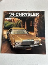 1974 Chrysler Sales Brochure - New Yorker / Newport / Town & Country Paint Codes