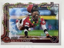 2025 Topps Holiday Baseball Elly De La Cruz #H97 Cincinnati Reds Image Variation