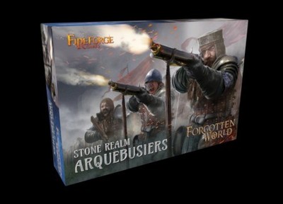 Fireforge Games Forgotten World 28mm Stone Realms Arquebusiers FRG FWSR04-BS