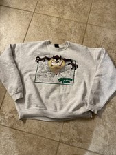 Vintage 1993 Tasmanian Devil Looney Tunes Warner Bros Crewneck Sweatshirt USA