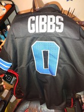 Nike Detroit Lions Gibbs #0 NFL Jersey Black Blue XL Football