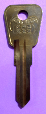 Star Brass Key Blank CP3 X22 Y52 Vintage Ford Mercury Capri UNCUT