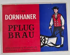 Pflug Br&auml;u alte Werbepappe -  1960er - Dornhan Schwarzwald - (R3-5)