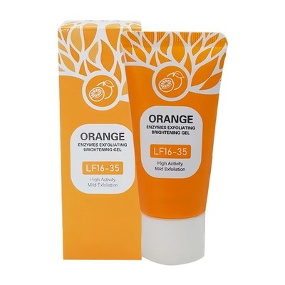 Peeling-Gel mit Orangenenzymen, organisches Peeling-Gel für Gesicht und Körper