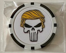 Trump - Punisher - Magnetic Clay Poker Chip - Golf Ball Marker