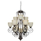 Sunset Lighting and Fans Brown Chandeliers