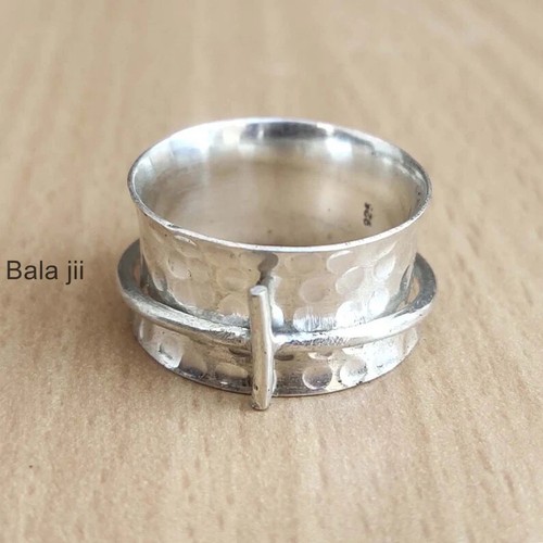 925 Sterling silver Spinner Ring, Boho Ring, Meditation Ring, Anxiety Ring,