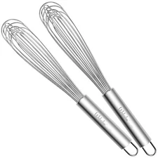 11" Stainless Steel French Whisk French Whip for Professional or Home 304 Met...