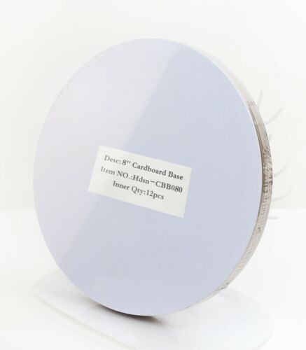 12PK,24PK Cake Base Rigid 2mm/2.5mm Cake Boards Whiteboard Tray 6''8''10''12'' - Picture 8 of 19