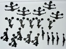   20 CHEERLEADER cardstock paper die cut embellishments scrapbook / card making