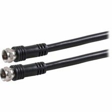Onn Dual-Shield Coaxial Coax Cable 25 ft, Black