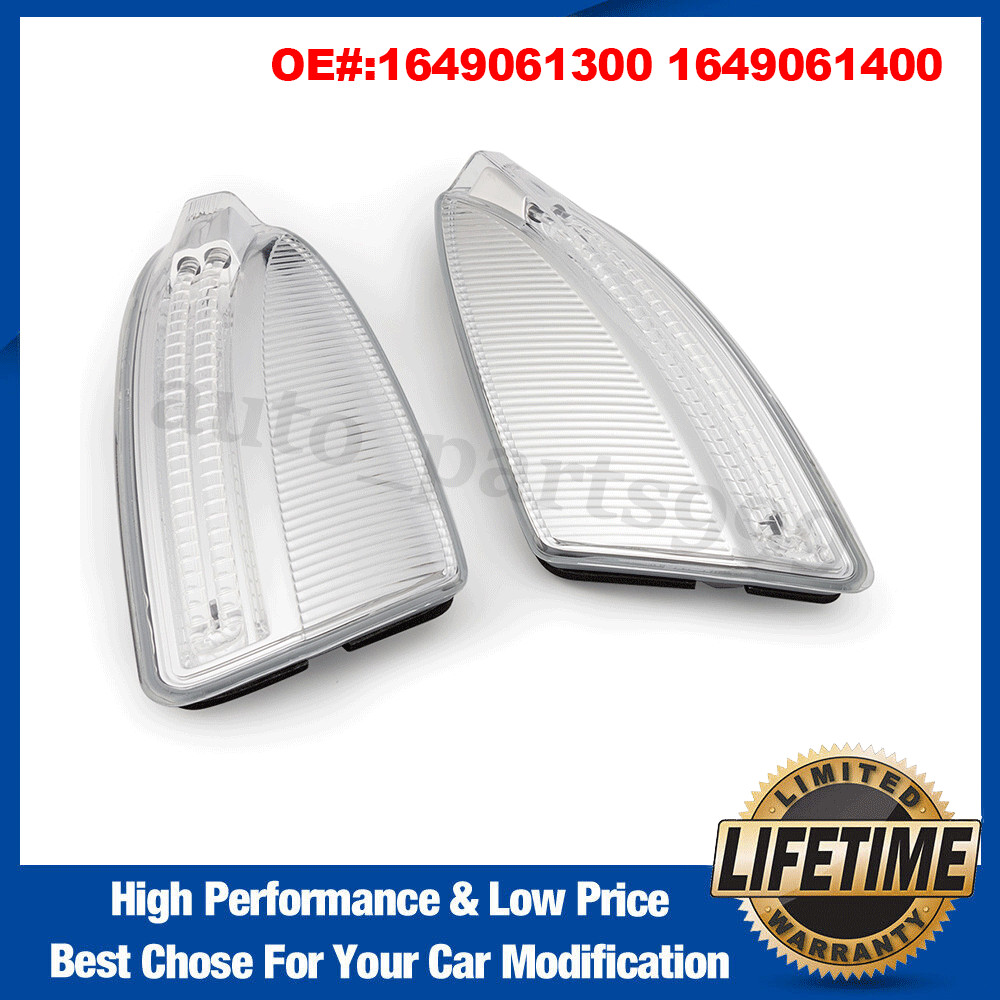 1Pair Left+Right Door Mirror Turn Signal Lamps For Benz X164 GL350 GL450 GL550