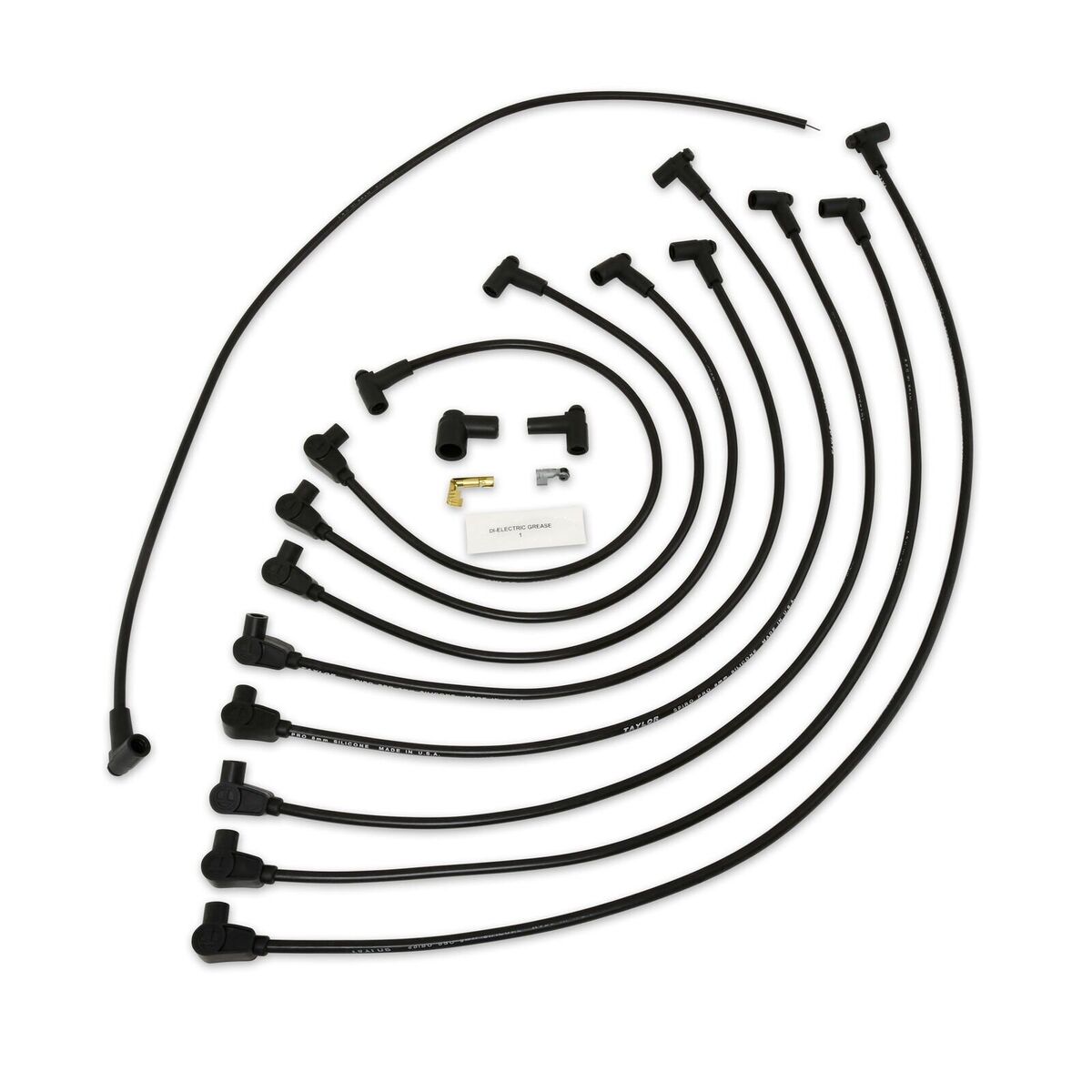 Taylor Cable Spark Plug Wire Set SBC 8mm Pro Race 76029 Taylor Cable Spark Plug Wire Set SBC 8mm Pro Race 76029