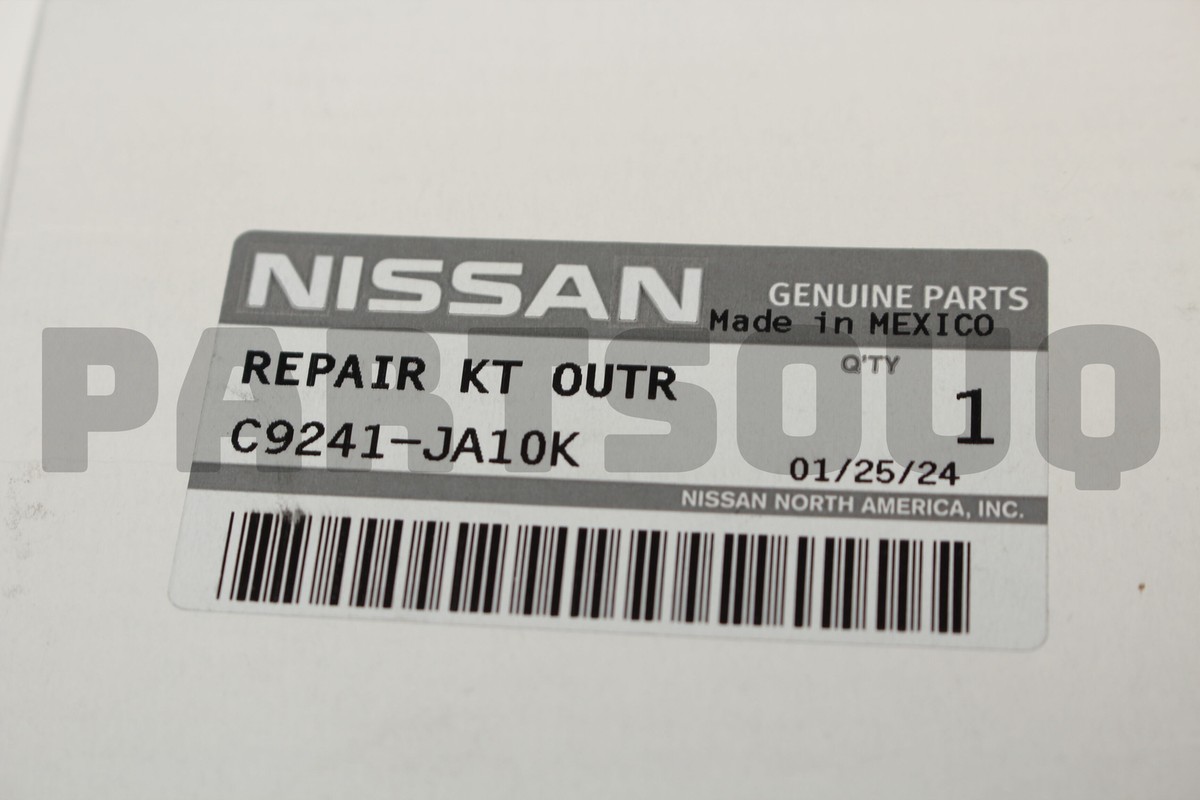C9241JA10K Genuine Nissan REPAIR KIT-DUST BOOT,OUTER C9241-JA10K
